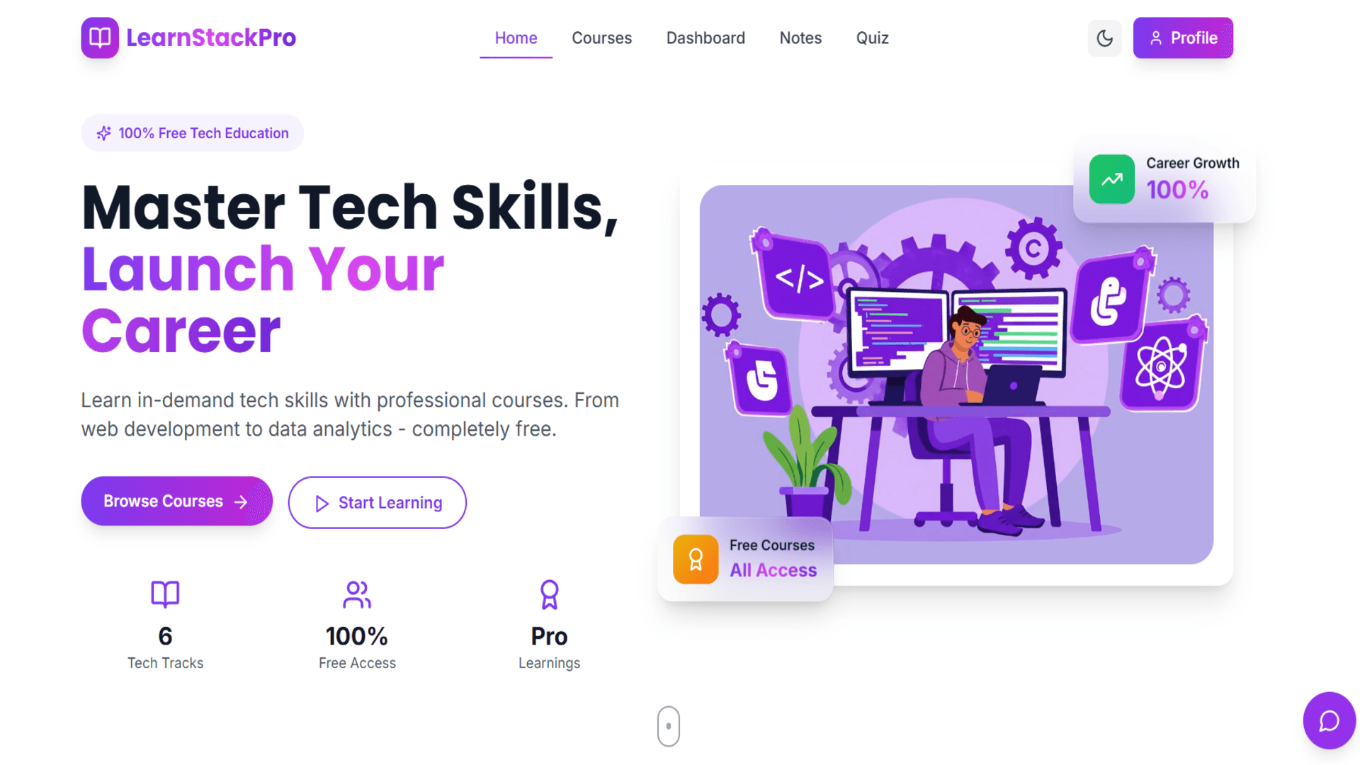 LearnStackPro preview