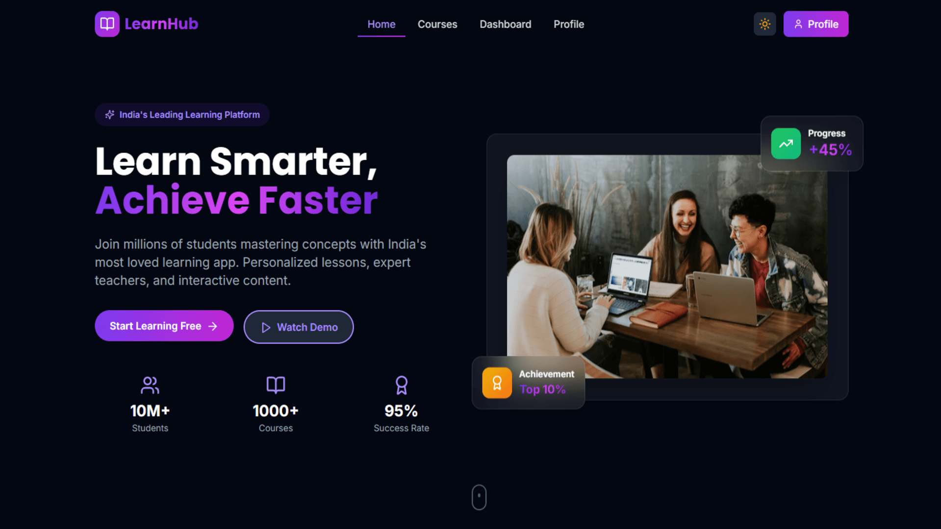 LearnHub preview